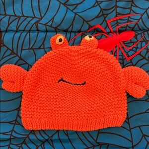 GAP Bright Orange Crab Knit Hat